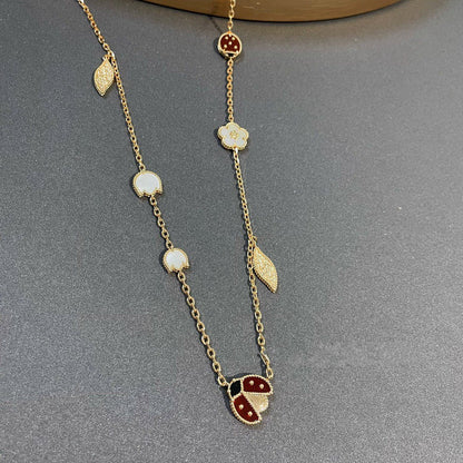 [Regalia jewelry]LUCKY SPRING 15 MOTIFS GOLD NECKLACE