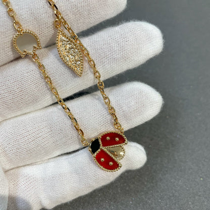 [Regalia jewelry]LUCKY SPRING 15 MOTIFS GOLD NECKLACE