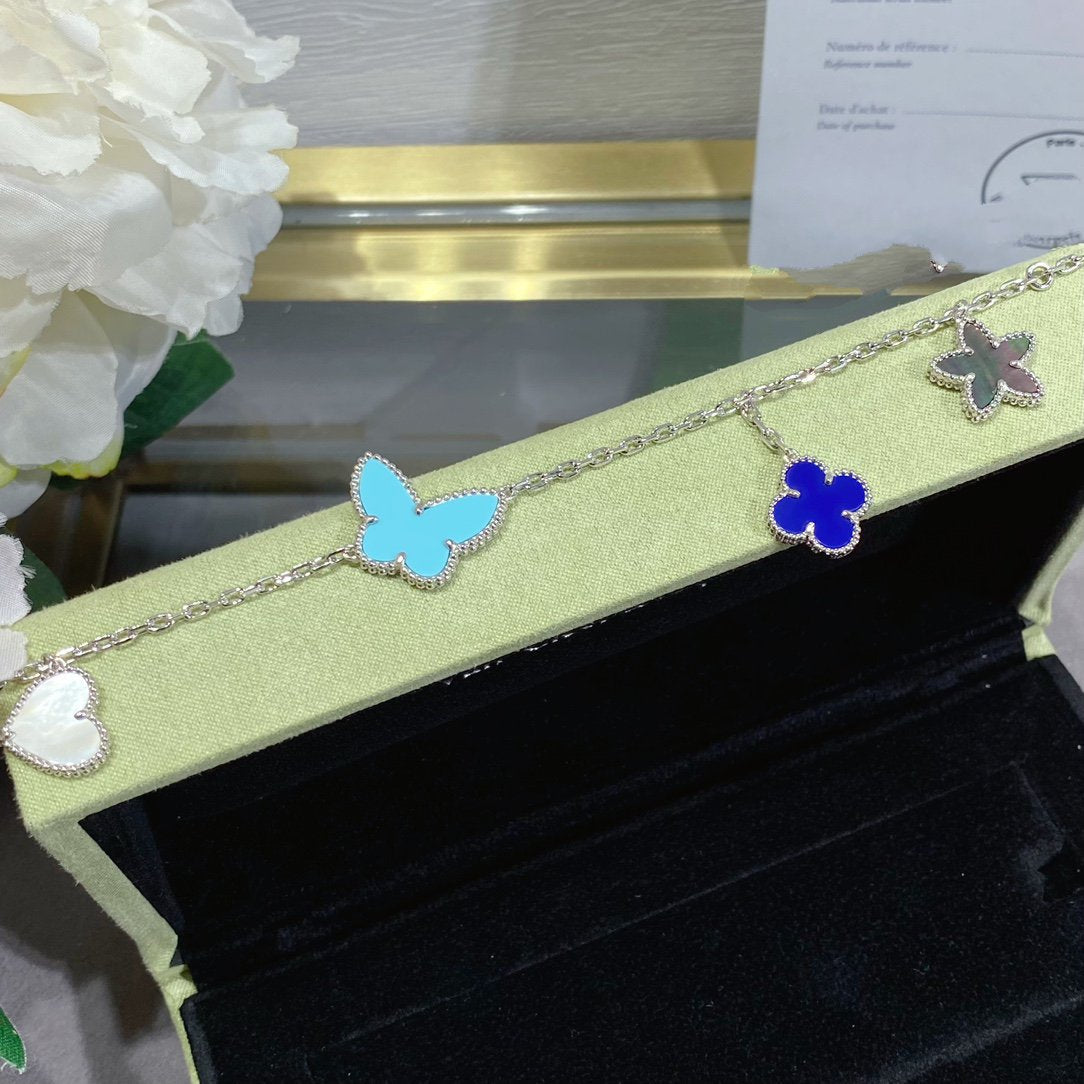 [Regalia jewelry]LUCKY SPRING SILVER BRACELET 4 MOTIF