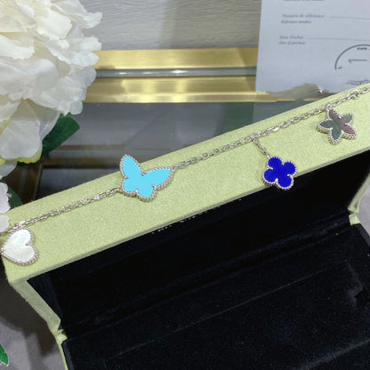 [Regalia jewelry]LUCKY SPRING SILVER BRACELET 4 MOTIF