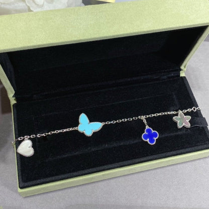 [Regalia jewelry]LUCKY SPRING SILVER BRACELET 4 MOTIF