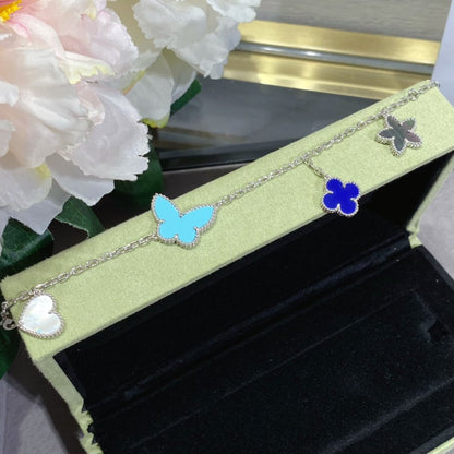 [Regalia jewelry]LUCKY SPRING SILVER BRACELET 4 MOTIF