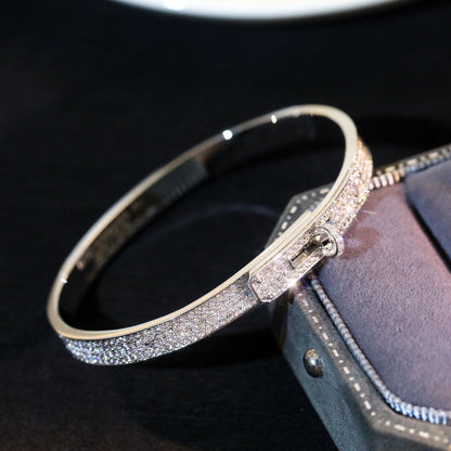 [Regalia jewelry]KELLY BRACELET DIAMOND PAVED