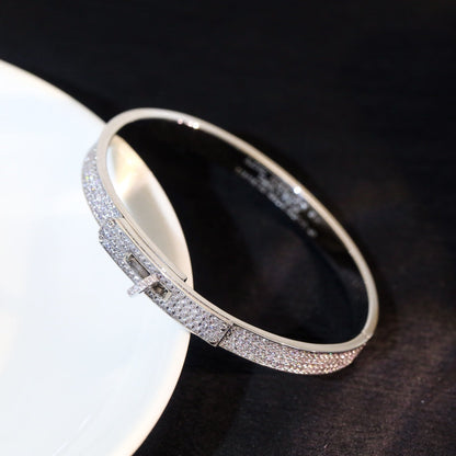 [Regalia jewelry]KELLY BRACELET DIAMOND PAVED
