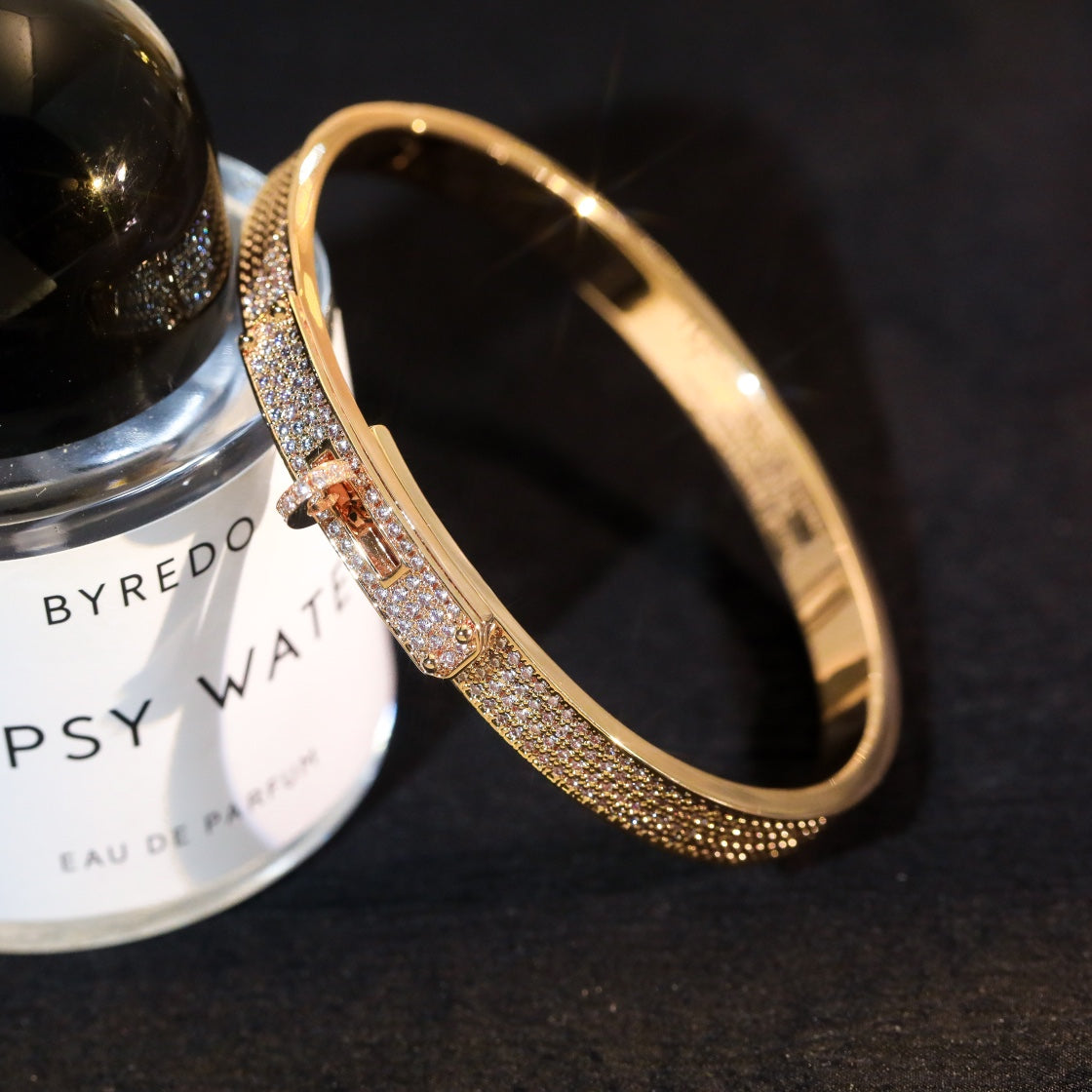 [Regalia jewelry]KELLY BRACELET DIAMOND PAVED
