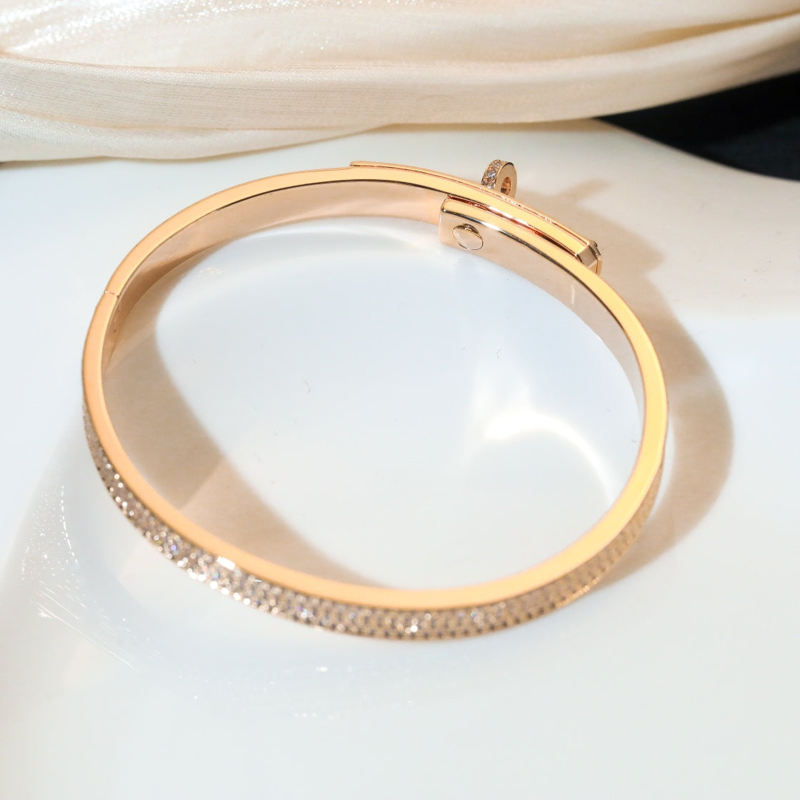 [Regalia jewelry]KELLY BRACELET DIAMOND PAVED