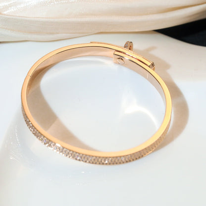 [Regalia jewelry]KELLY BRACELET DIAMOND PAVED