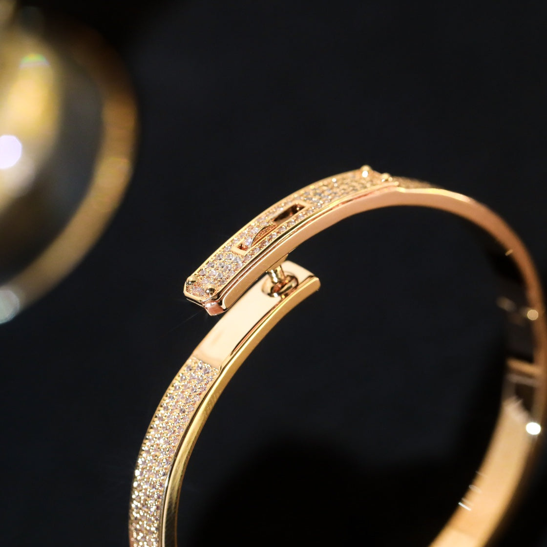 [Regalia jewelry]KELLY BRACELET DIAMOND PAVED