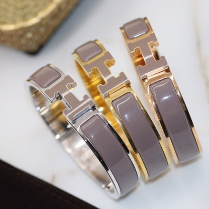[Regalia jewelry]H BRACELET 12MM BROWN