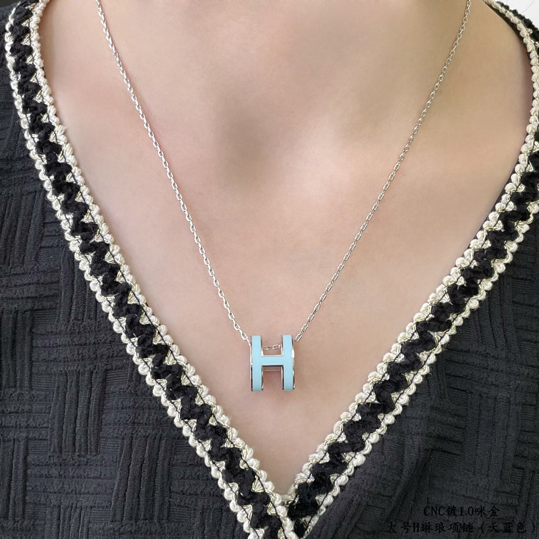[Regalia jewelry]POP H SKY BLUE NECKLACE