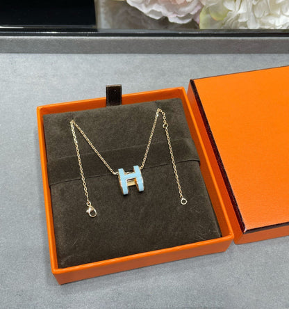 [Regalia jewelry]POP H SKY BLUE NECKLACE