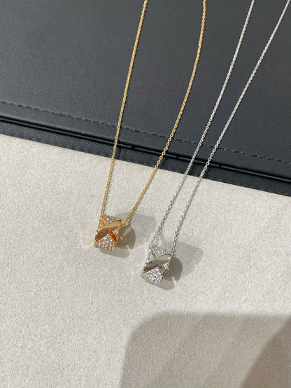 [Regalia jewelry]LIENS EVIDENCE DIAMOND PAVED NECKLACE