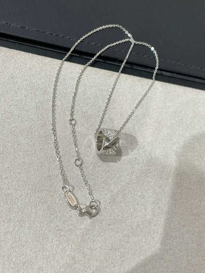 [Regalia jewelry]LIENS EVIDENCE DIAMOND PAVED NECKLACE