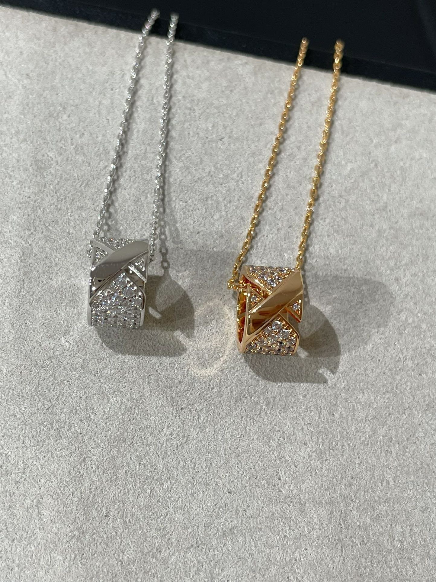 [Regalia jewelry]LIENS EVIDENCE DIAMOND PAVED NECKLACE
