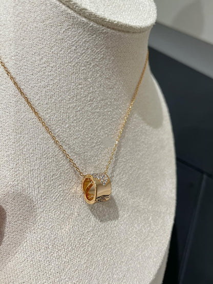 [Regalia jewelry]LIENS EVIDENCE DIAMOND PAVED NECKLACE