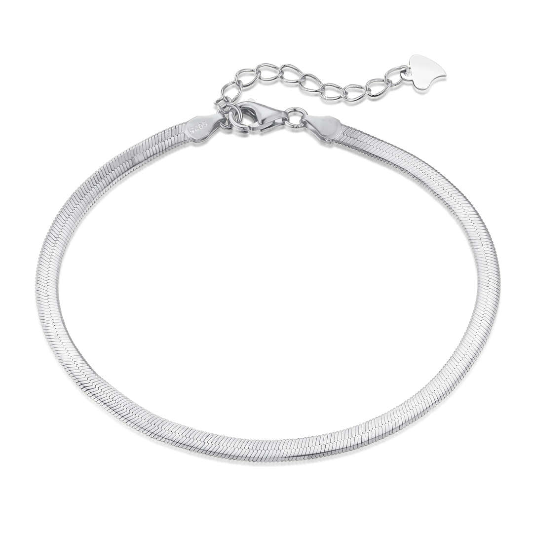 [Regalia jewelry]Flat Snake Bone Chain Blade Necklace