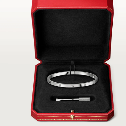 [Regalia jewelry]LOVE BRACELET 3.65MM 10 DIAMONDS
