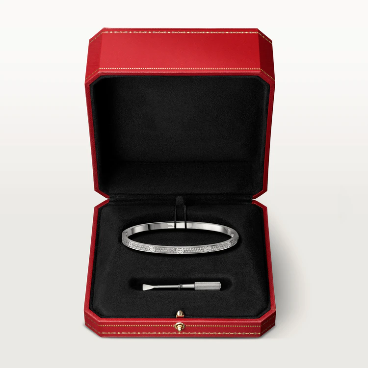 [Regalia jewelry]LOVE BRACELET 3.65MM DIAMOND-PAVED