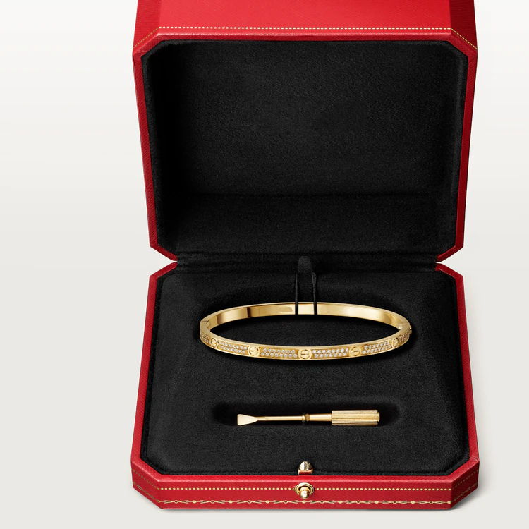 [Regalia jewelry]LOVE BRACELET 3.65MM DIAMOND-PAVED