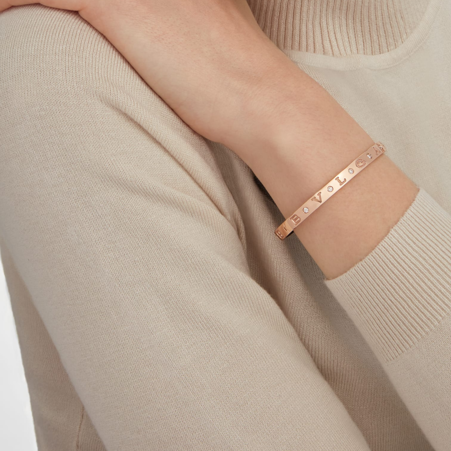 [Regalia jewelry]ZERO 1 PINK GOLD 12 DIAMONDS BRACELET