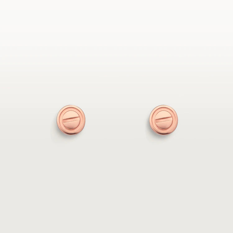 [Regalia jewelry]LOVE EARRINGS PINK GOLD 10MM