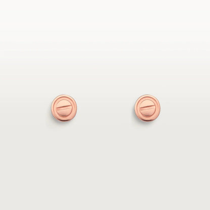 [Regalia jewelry]LOVE EARRINGS PINK GOLD 10MM