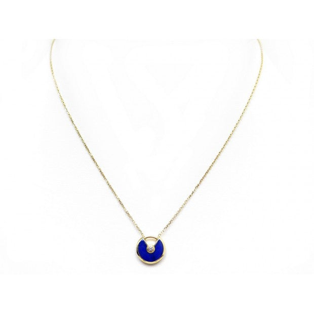 [Regalia jewelry]AMULETTE ROSE GOLD AGATE NECKLACE