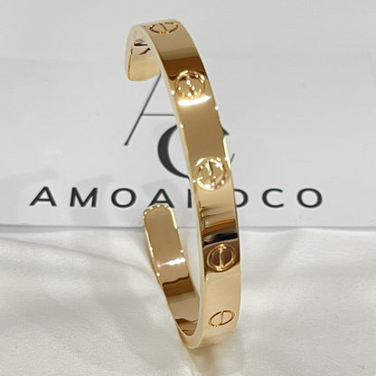 [Regalia jewelry]LOVE BRACELET 6.1MM OPEN CUFF