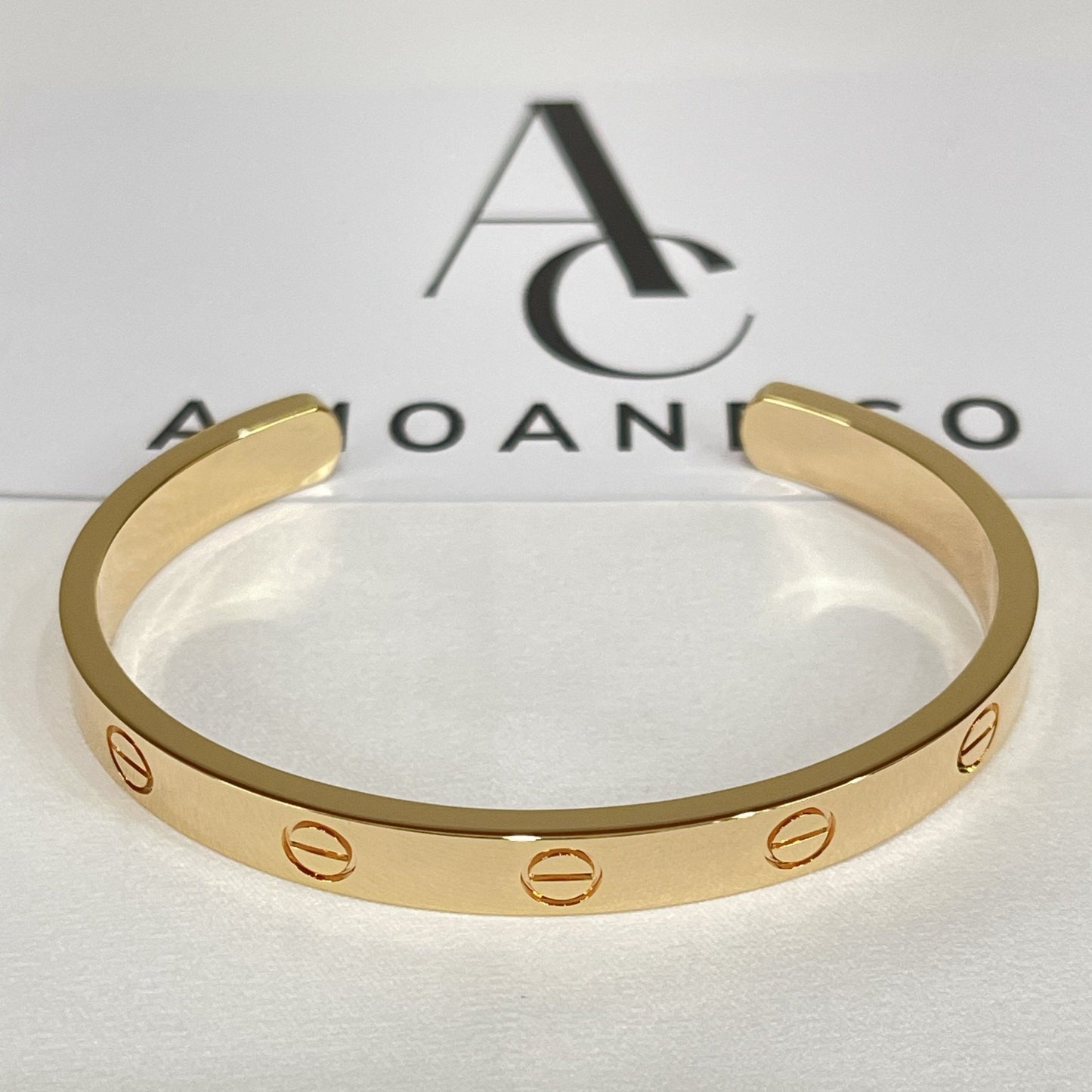 [Regalia jewelry]LOVE BRACELET 6.1MM OPEN CUFF