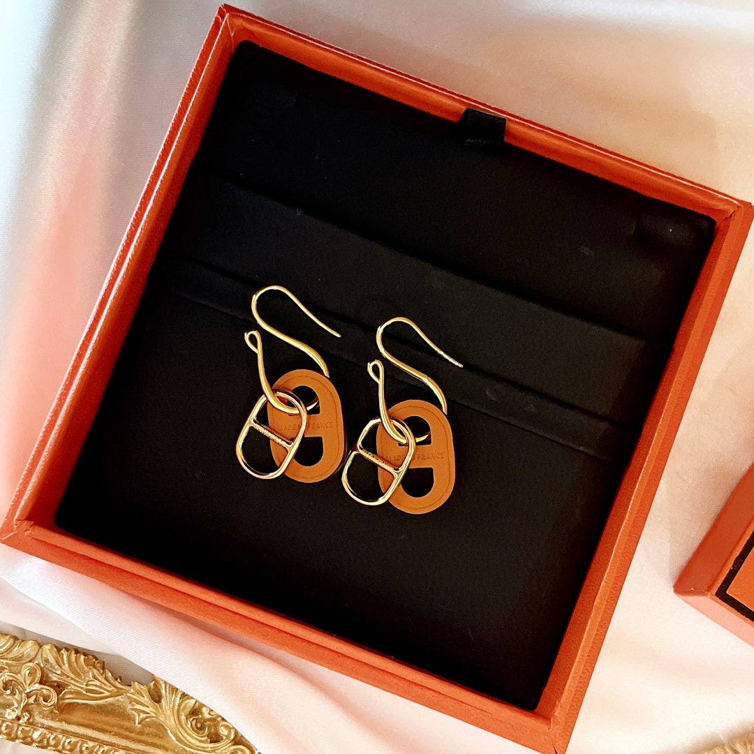 [Regalia jewelry]HM O'MAILLON GOLD EARRINGS