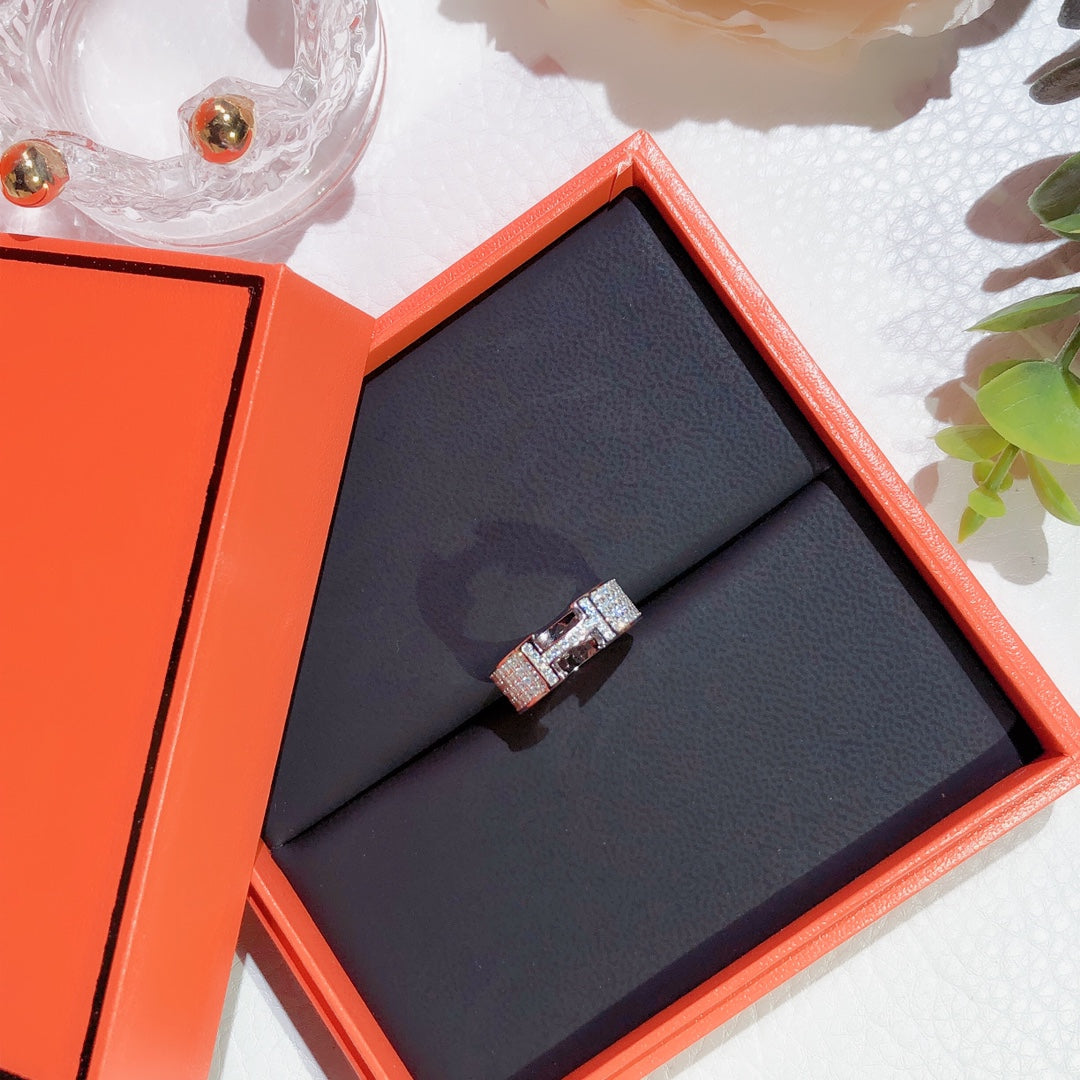 [Regalia jewelry]H RING FULL DIAMOND