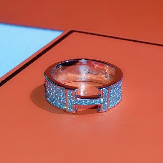 [Regalia jewelry]H RING FULL DIAMOND