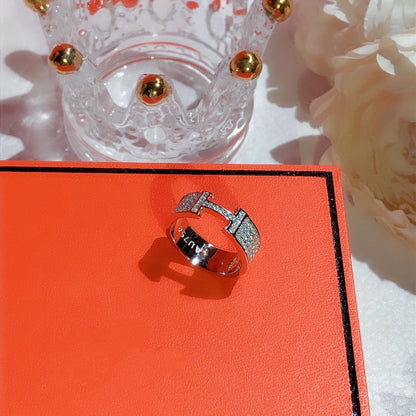 [Regalia jewelry]H RING FULL DIAMOND