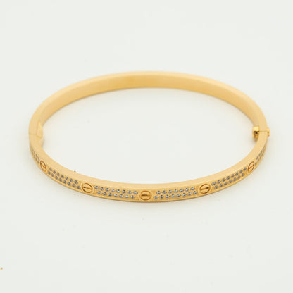 [Regalia jewelry]LOVE BRACELET 3.65MM DIAMOND-PAVED