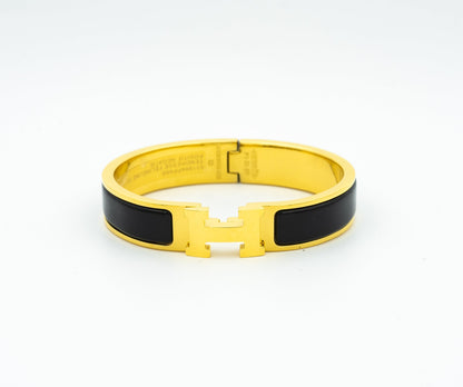 [Regalia jewelry]H BLACK BRACELET