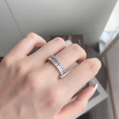[Regalia jewelry]Unique Colorful Radiant Cut RIng