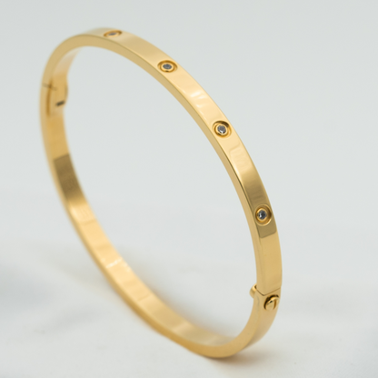 [Regalia jewelry]LOVE BRACELET 3.65MM 10 DIAMONDS