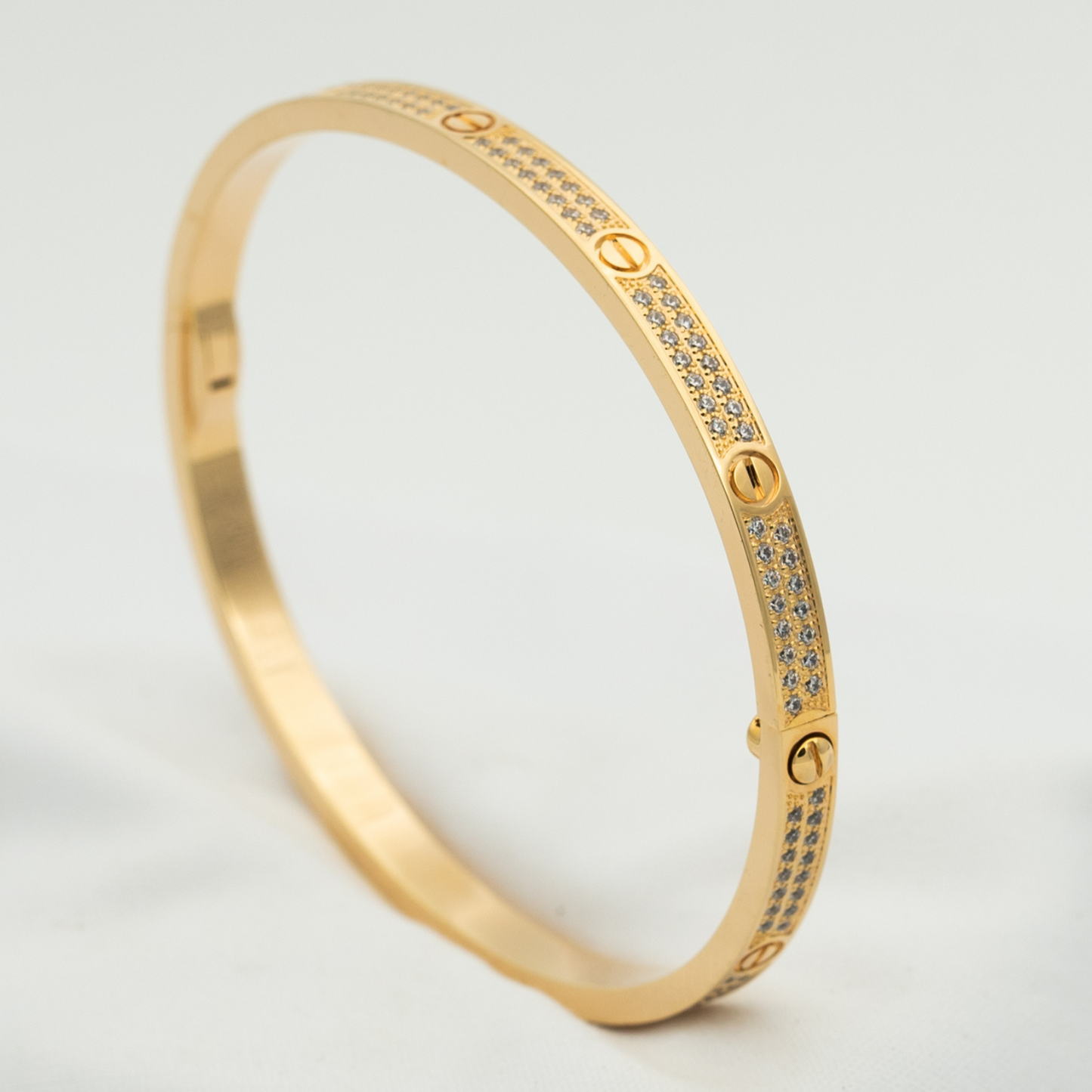 [Regalia jewelry]LOVE BRACELET 3.65MM DIAMOND-PAVED