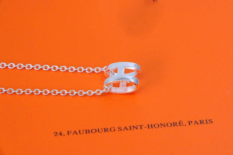 [Regalia jewelry]HM NECKLACE H LETTER OVAL SERIES