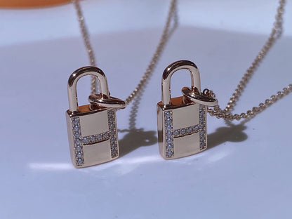 [Regalia jewelry]HM ADVANCED NICHE LOCK HEAD NECKLACE DIAMONDS