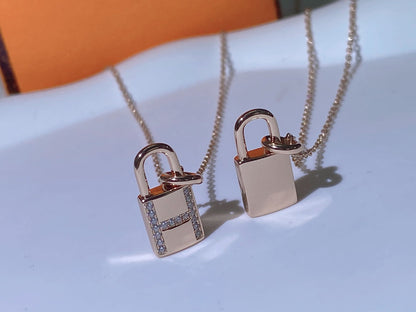 [Regalia jewelry]HM ADVANCED NICHE LOCK HEAD NECKLACE DIAMONDS