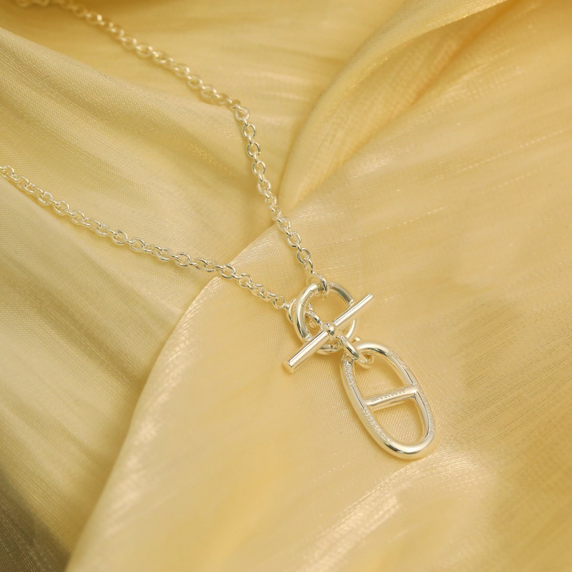 [Regalia jewelry]HM CHAINE D'ANCRE PENDANT NECKLACE STERLING SILVER
