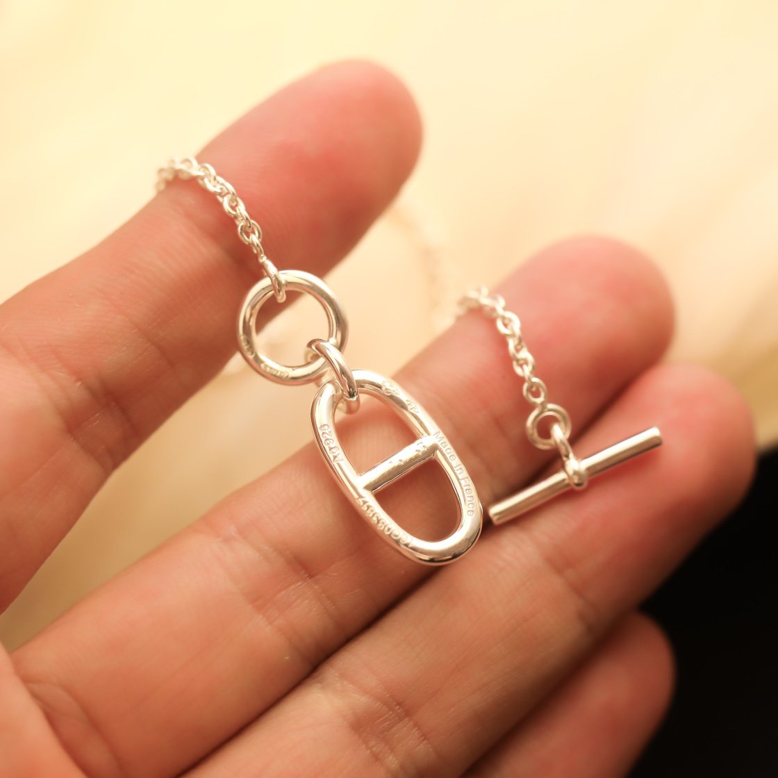 [Regalia jewelry]HM CHAINE D'ANCRE PENDANT NECKLACE STERLING SILVER