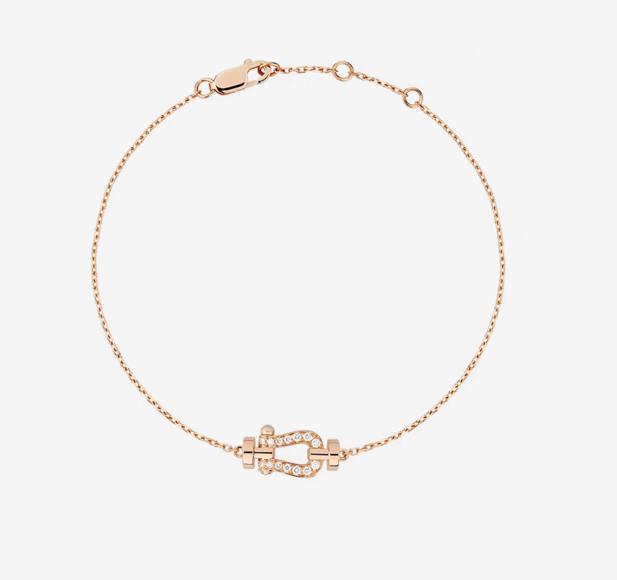 [Regalia jewelry]FORCE 10 FULL DIAMOND BUCKLE CHAIN LINK MINI MODEL