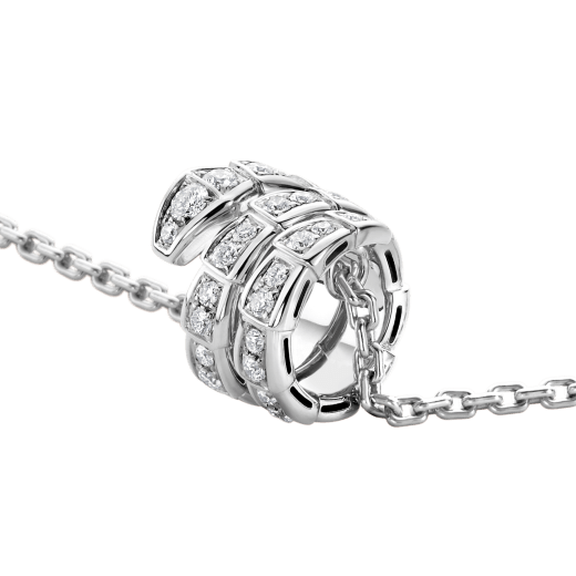 [Regalia jewelry]SERPENTI  NECKLACE DOUBLE RING DIAMOND
