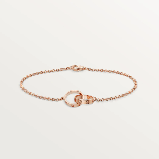 [Regalia jewelry]LOVE BRACELET DOUBLE RING