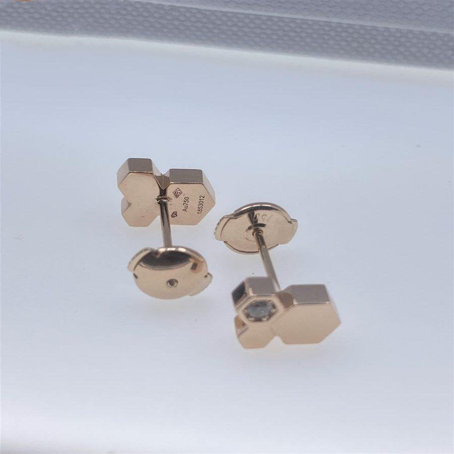 [Regalia jewelry]BEE LOVE PINK GOLD DIAMOND EARRINGS