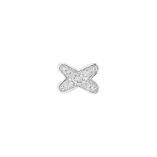 [Regalia jewelry]JEUX DE SILVER DIAMOND EARRINGS