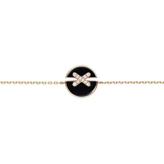 [Regalia jewelry]JEUX DE BRACELET ONYX PINK GOLD DIAMOND
