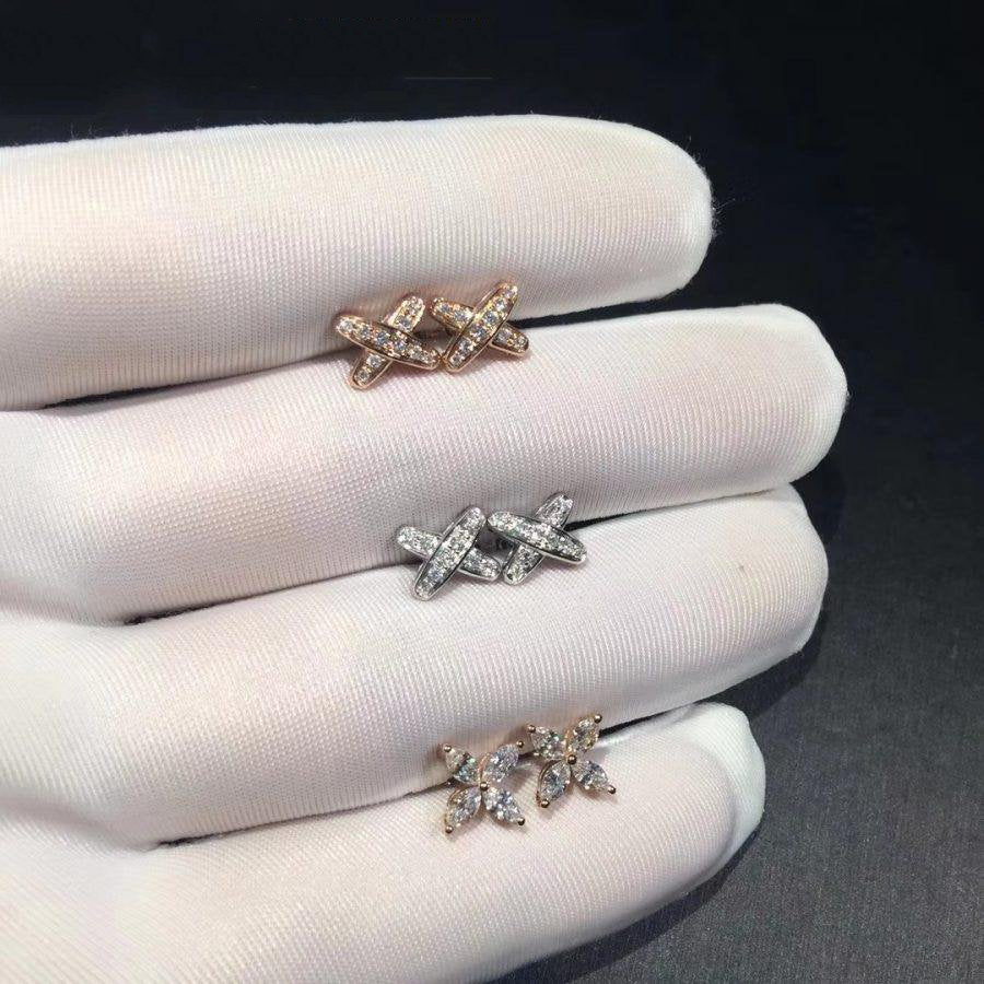 [Regalia jewelry]JEUX DE DIAMOND EARRINGS